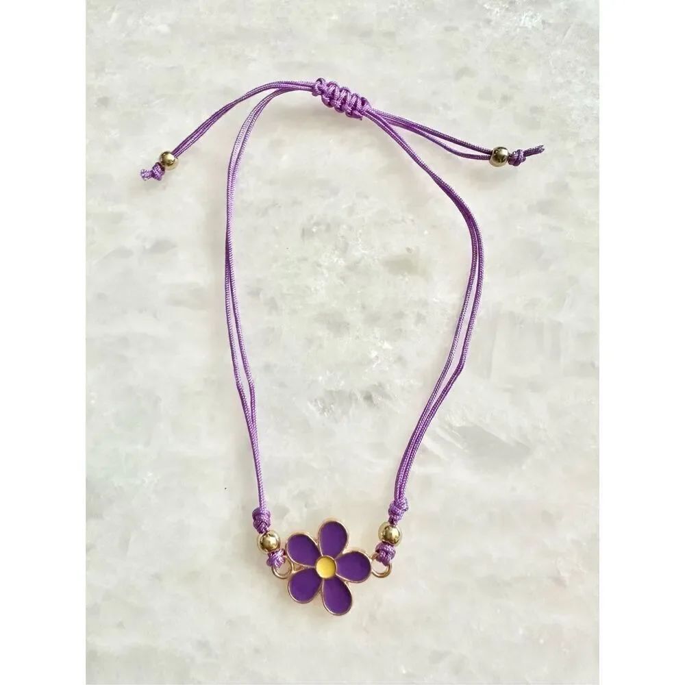 Purple flower beaded Daisy friendship